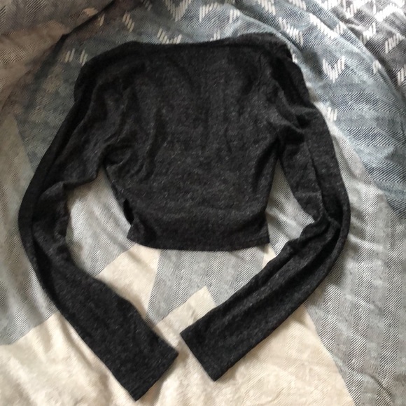 Lulu's Dark Gray Heather Arabesque Two-Piece Dress - Picture 3 of 7